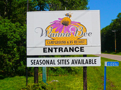 Wanna Bee Campground in Wisconsin Dells